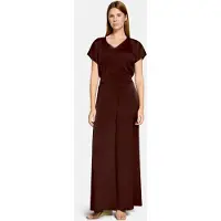 Vera Mont Stoffhose "Modern fit Hose mit Taschen", Damen, Gr. 34, EURO, braun (rostbraun), Obermaterial: 100% Polyester PES., Hosen Stoffhose
