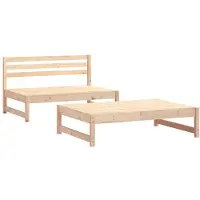 vidaXL 2-tlg. Garten-Lounge-Set Massivholz Kiefer