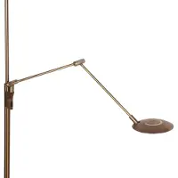 Steinhauer LED-Stehlampe Zenith 2 bronze, Leselampe, CCT, Fernbedienung
