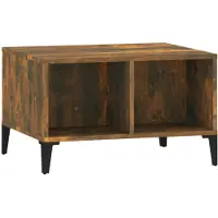 vidaXL Couchtisch Räuchereiche 60x50x36,5 cm Holzwerkstoff