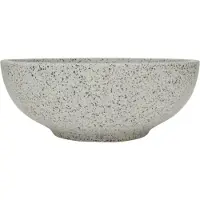 vidaXL Aufsatzwaschbecken Grau Rund Ø41x14 cm Keramik