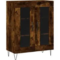 vidaXL Sideboard Räuchereiche 69,5x34x90 cm Holzwerkstoff