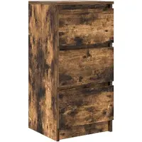 vidaXL Sideboard Räuchereiche 37,5x35x76 cm Holzwerkstoff