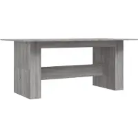 vidaXL Esstisch Grau Sonoma 180x90x76 cm Holzwerkstoff