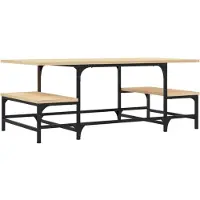 vidaXL Couchtisch Sonoma-Eiche 100x50,5x40 cm Holzwerkstoff
