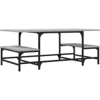 vidaXL Couchtisch Grau Sonoma 100x50,5x40 cm Holzwerkstoff