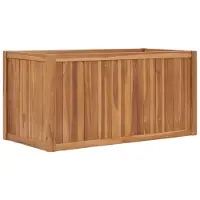 vidaXL Hochbeet 100x50x50 cm Massivholz Teak