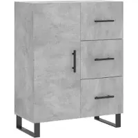 vidaXL Sideboard Betongrau 69,5x34x90 cm Holzwerkstoff