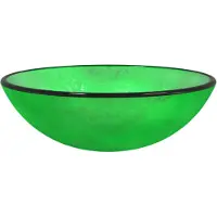 vidaXL Waschbecken Hartglas 42x14 cm Grün