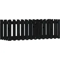vidaXL Hochbeet Latten-Design Schwarz 150x50x50 cm Massivholz Kiefer