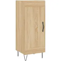 vidaXL Sideboard Sonoma-Eiche 34,5x34x90 cm Holzwerkstoff
