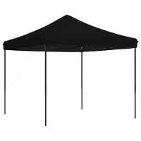 vidaXL Partyzelt Faltbar Pop-Up Schwarz 292x292x315 cm