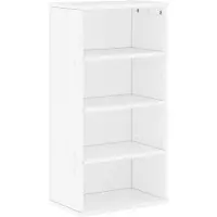 vidaXL Beistellschrank ODDA Weiß 40x24x79 cm Massivholz Kiefer