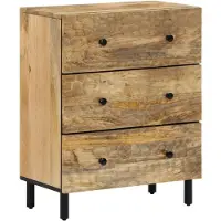 vidaXL Beistellschrank 60x33x75 cm Massivholz Mango