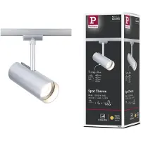 Paulmann URail LED-Schienenspot Theron, chrom 3.000 K Ø 6 cm