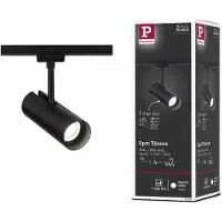 Paulmann URail LED-Schienenspot Theron schwarz 4.000 K Ø 6cm