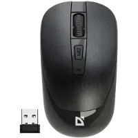 Defender Kabellose Maus WAVE MM-995, optisch, geräuschlos, ohne Klicks, 1600 dpi, schwarz