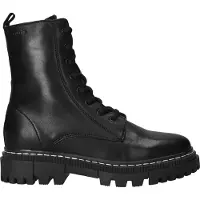 Tamaris Schnürstiefelette Schnürboots mit Logoprägung am Schaft, Stiefelette mit Reißverschluss