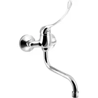 Hak AQUALINE 35 Wandarmatur, langer Hebel, 177mm, Chrom