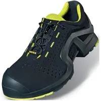 Uvex 85142, Uni, Erwachsener, Sicherheitsschuhe, Limette, Schwarz, P, S1, ESD, SRC, Speed-Schnürsenkel