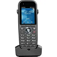 AGFEO DECT 44 IP, IP-Telefon, Schwarz, Kabelloses Mobilteil, Tisch/Bank, 100 Eintragungen, TFT