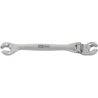 Ks Tools CHROMEplus Offener Doppel-Ringschlüssel mit Gelenk - 518.0379
