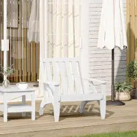 Markenlos Adirondack-Gartenstuhl aus massivem Kiefernholz mit stabiler, langlebiger Konstruktion und bequemer Rückenlehne für Terrasse und Außenbereiche