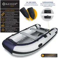 Kesser Schlauchboot für 4 Personen, motorisierbar, aufblasbares Paddelboot