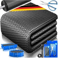 Kesser Pool Solarfolie 400µm zuschneidbar, für Wassererwärmung, inkl. Schere, Lochzange & Ösen