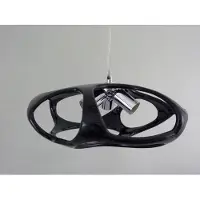 Dapo Leuchten Moderne extravagante Pendelleuchte Nitro Hängeleuchte Deckenlampe LED Leuchte schwarz