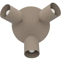 Eglo Deckenleuchte "TILSTON Spotlampe - Stahl - E14 - 3X40W - IP20", beige (sandfarben), 3, Ø 25cm H: 21cm, 1 Stk., Leuchten, Deckenlampe, Deckenstrahler, Strahler, H21 x Ø25 cm, Deckenleuchte