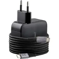 Intenso W100ACC+C520C, Set Power Adapter + Ladekabel, 100W, Schnellladen, GaN, 3 Geräte gleichzeitig Laden, schwarz, Drinnen, 120 - 140 V, 50/60 Hz, 100 W, 21 V, Schwarz