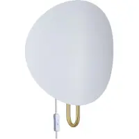 DFTP Wandleuchte Spargo, indirektes Licht, weiß/gold