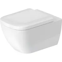 Duravit Wand-WC, Tiefspüler Happy D.2 36,5x54cm, 4,5 l, riml., we. HygGlaze