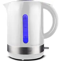 Techwood Wasserkocher electrque 1,7 l, 1.7 L, weiß