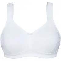 Susa Minimizer-BH "Minimizer ohne Bügel Nizza", Damen, Gr. 80, Cup G, weiß, Obermaterial: 75% Baumwolle CO. 20% Polyamid PA. 5% Elasthan EL., BHs Minimizer-BH