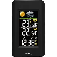 Technoline WS 6447, Schwarz, Innen-Hygrometer, Innen-Thermometer, Außen-Hygrometer, Außen-Thermometer, Hygrometer, Thermometer, Hygrometer, Thermometer, 20 - 95%, 20 - 95%