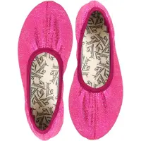 Beck Mädchen Basic Glitzer Gymnastikschuhe, Pink, 33 EU