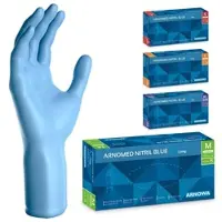 Arnowa ARNOMED NITRIL BLUE XTRA LONG Extra lange (30cm) Einmalhandschuhe aus Nitril in Blau XL
