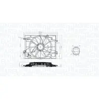 MAGNETI MARELLI Lüfter, Motorkühlung 069422784010 für KIA