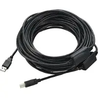 Renkforce USB-Kabel USB 2.0 USB-A Stecker, USB-B Stecker 20.00 m Schwarz Geflechtschirm RF-5720372