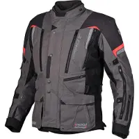 Germot Textiljacke InsideOut Herren, anthrazit/rot - Größe 5XL