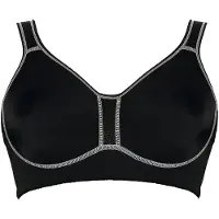 Viania Sport-BH , Damen, Gr. 90, Cup B, schwarz, 47% Polyamid, 41% Polyester, 12% Elasthan, BHs Sport-BH