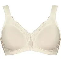 Viania Soft-BH "Soft BH Helga", Damen, Gr. 85, Cup E, beige (cream), Stoff, Obermaterial: 68% Polyester PES. 13% Elasthan EL. 12% Baumwolle CO. 7% Polyamid PA., BHs Soft-BH