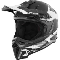 Germot Helm GM 540 matt-schwarz/weiß-grau - Größe M