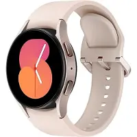Samsung Galaxy Watch5 40 mm Uhrengehäuse aus Roségold-Aluminium mit Roségold Sportarmband S/M - Wi-Fi