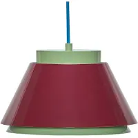Hubsch Hängelampe Remi, grün/rot, Ø 25 cm, Metall