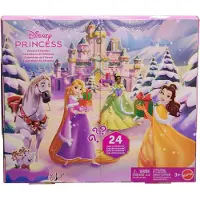Disney Princess -Adventskalender mit 24 Tagen voller Überraschungen, enthält 3 kleine Puppen, 3 Freunde und 22 Zubehörteile, 3 Jahr(e), Mehrfarbig, Kunststoff