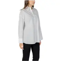 Armani Exchange für Damen. XW001424AF16631U0002 Relaxed Fit Hemd weiß (XS), Lässig, Baumwolle, Klassisch, Langarm