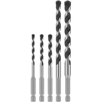 Bosch Pro Hex-5 Drill Bit Set 4x100 5x100 6x100 8x150 10x150 Mm Bohrerset 5 Einheiten